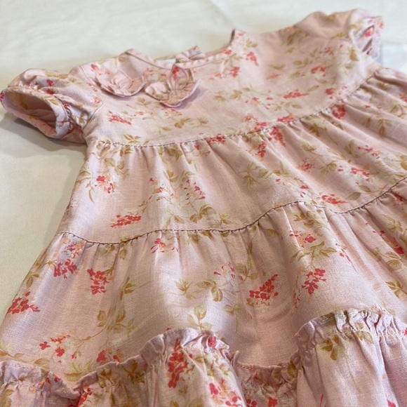 Vintage LIZ CLAIBORNE girls dress • size 3T • pink floral dress - Picture 3 of 14